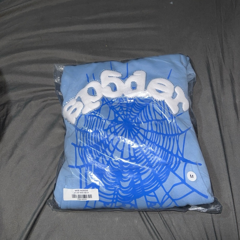 Spider Worldwide hoodie size medium “Sky Blue”